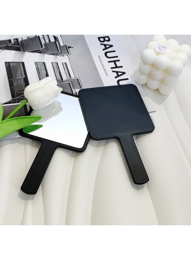 مرآة يدوية بأسلوب INS بتصميم جذاب وجمالي منفصلة محمولة صغيرة مع مقبض مرآة تعبئة مكياج مرآة تجميل شفافة أساسية للنساء أثناء التنقل - Image 5