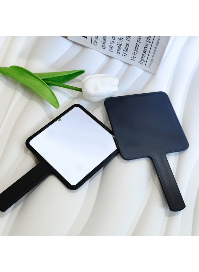 مرآة يدوية بأسلوب INS بتصميم جذاب وجمالي منفصلة محمولة صغيرة مع مقبض مرآة تعبئة مكياج مرآة تجميل شفافة أساسية للنساء أثناء التنقل - Image 4