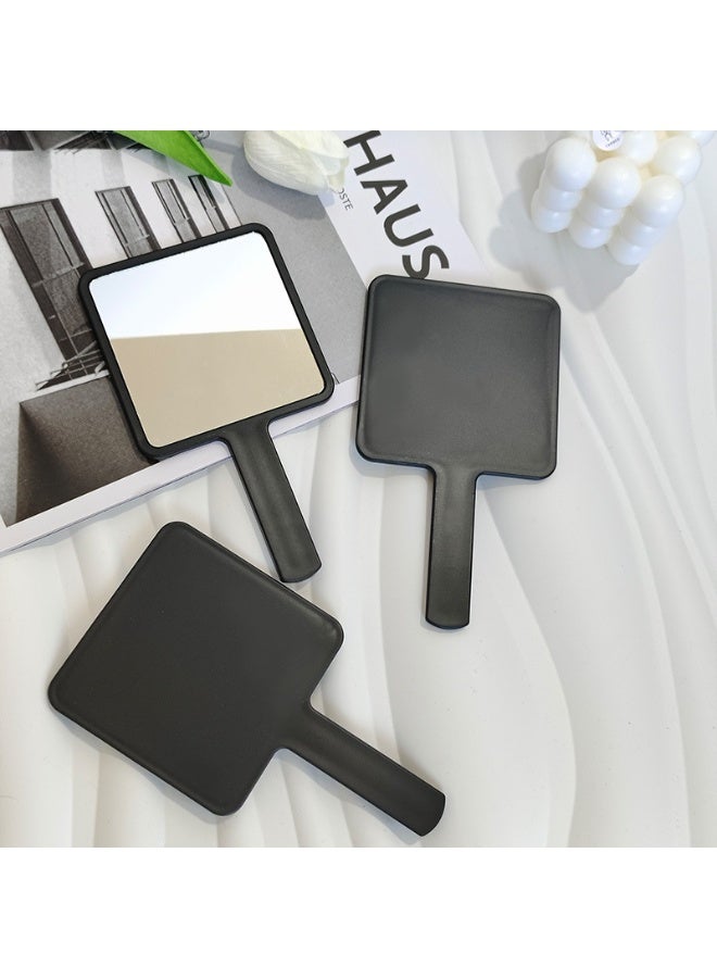 مرآة يدوية بأسلوب INS بتصميم جذاب وجمالي منفصلة محمولة صغيرة مع مقبض مرآة تعبئة مكياج مرآة تجميل شفافة أساسية للنساء أثناء التنقل - Image 2