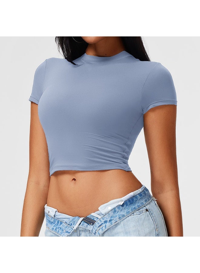 Yoga Compression Shirt Summer Women's Short Sleeve T-shirts Tees Sweatshirt Sportswear Woman Gym Sport Blouses Tops Yoga Clothes  - Image 1