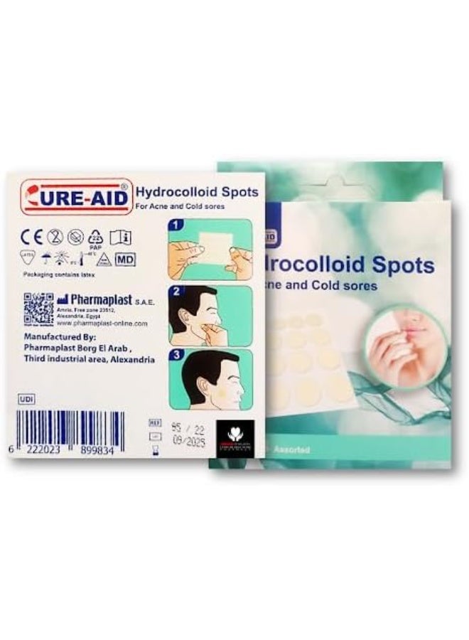 كيور إيد ملصقات هيدروكولويد لعلاج حب الشباب وقروح البرد، ملصقات حبوب لون البشرة 24 قطعة - Image 3