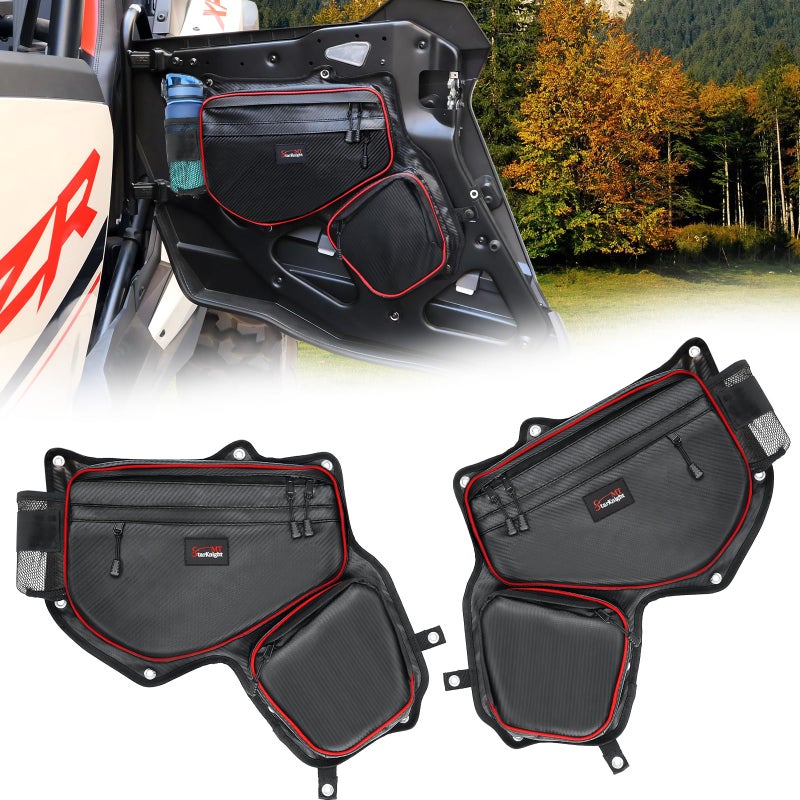 StarknightMT 2Pcs 2024 RZR XP 1000 4 Rear Door Bags Water Resistant Dustproof Heavy Duty UTV Side Door Storage Organizer with Multi Pocket Compatible with 20242026 Polaris RZR XP 1000 4 - Image 2