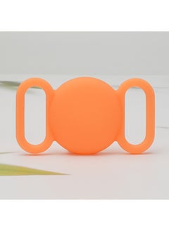 Product Suitable For Apple Airtag Case Apple Airtag Binaural Pet Tracker Case Waterproof-Color:Luminous Orange + OPP Bag-Applicable Model:Apple AirTag Locator Collar Case