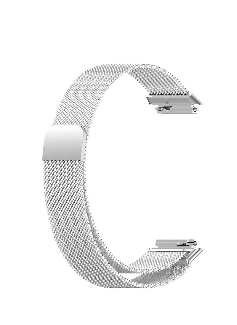 Generic - Milanese Stainless Steel Replacement Band Compatible with Huawei Band 7 Watch , Mesh type Magnetic Stainless Steel strap  Silver - Image 1