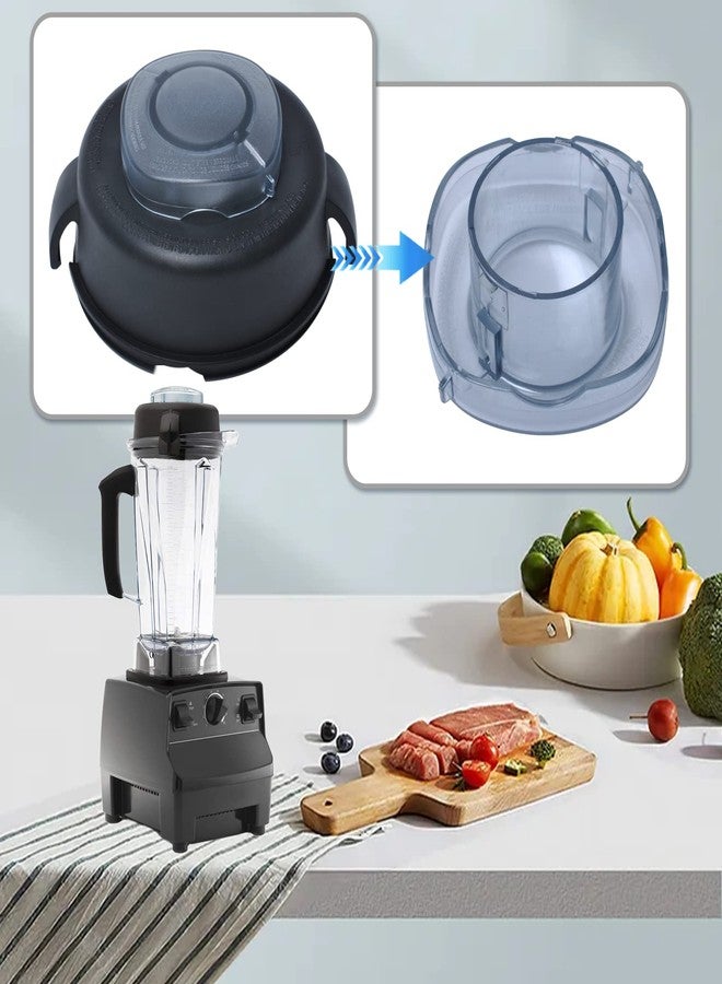 Swess 2-Part Lid and Plug Fit for Mixer 5200&5000，Blender Replacement Lid Parts Compatible with 64-Ounce High Profile Container Blender - Image 5