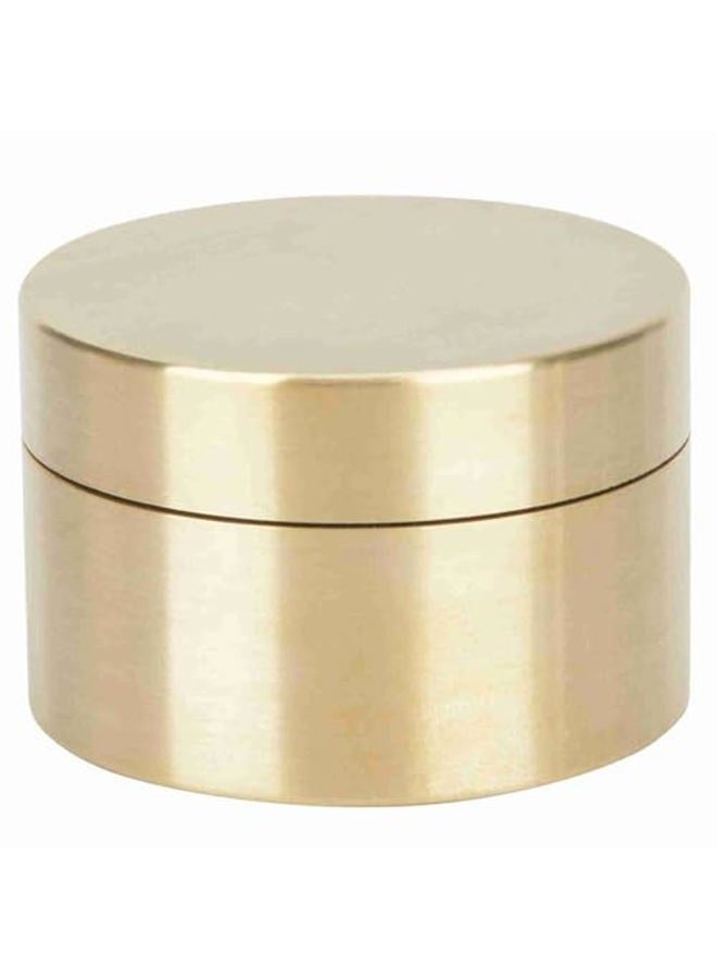 Tbest Storage Box, Waterproof Round Shape Box Metal Jewelry Sealed Container Dustproof Moisture-Proof Coin Storage Box(M) Pill Fob Brass Container - Image 1