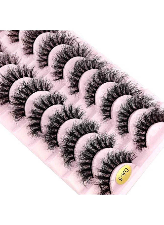 HBZGTLAD - New 10 Pairs Natural Thick False Eyelashes Fake Lashes Long Makeup 3D Mink Lashes Extension Eyelash Mink Eyelashes For Beauty (Da-05) - Image 1