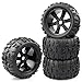 Aimrock 17mm Hex Wheels and Tires RC Truck Tire and Rims wFoam Inserts for 18 Kraton 110 Maxx ERevo 4PCS - Image 2