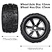 Aimrock 17mm Hex Wheels and Tires RC Truck Tire and Rims wFoam Inserts for 18 Kraton 110 Maxx ERevo 4PCS - Image 4