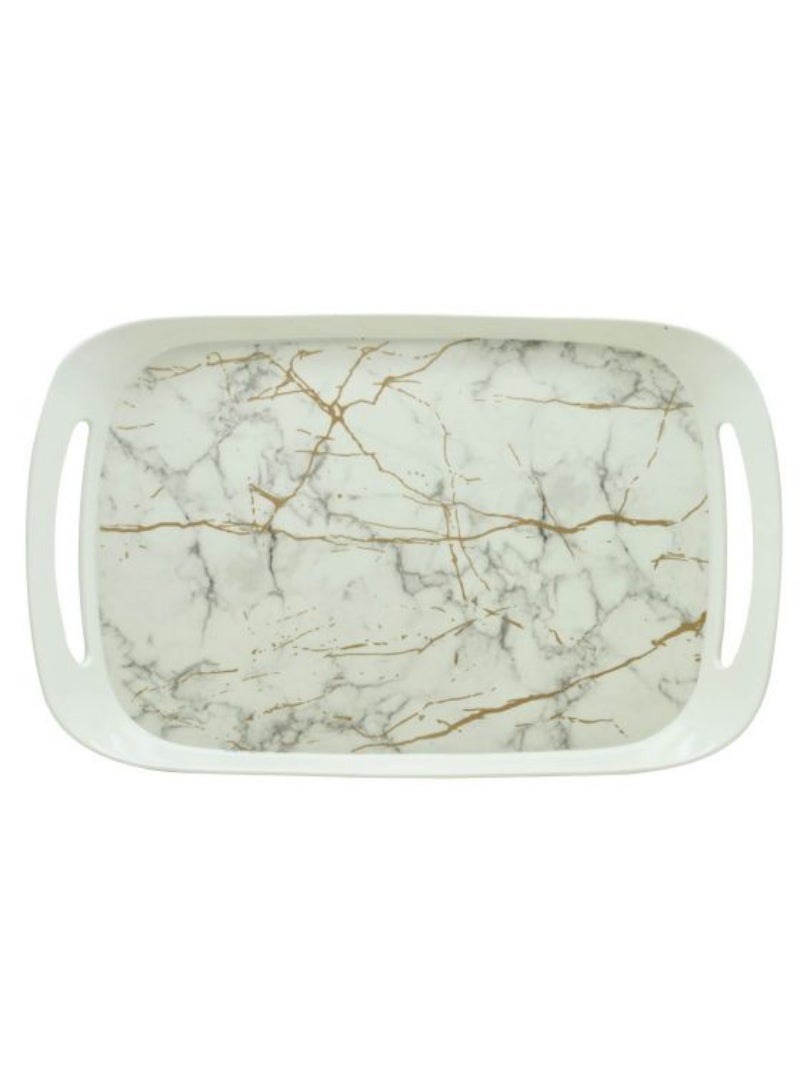 Top Pick Comfort Tray Large White Static Gold Dwt1072Wsg 16.25" X 10.25"