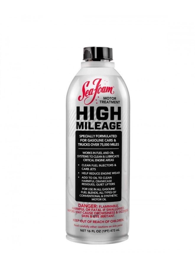 Generic Sea Foam High Mileage Motor Treatment Hm16, 16 Oz, Pack Of 1, Silver  - Image 2