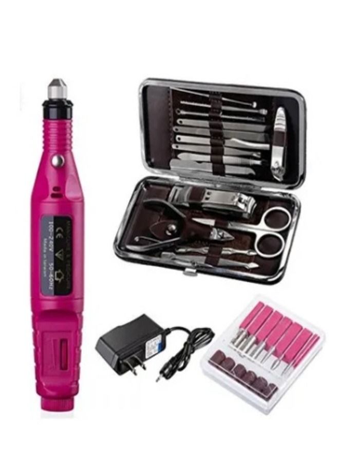Electric nail file set with nail care tools Multicolour - Image 2