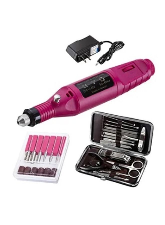 Electric nail file set with nail care tools Multicolour - Image 1