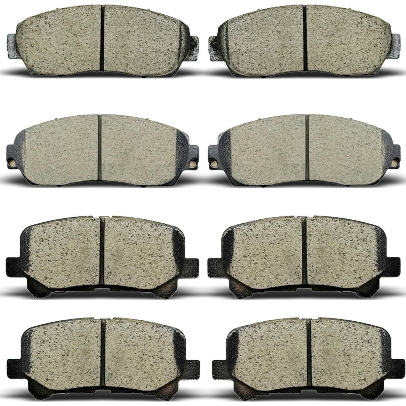 ALADICHE 8pcs Ceramic Brake Pads Compatible with 2011201220132014201520162017 Honda Odyssey