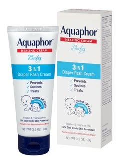 Aquaphor Diaper Rsh Crm H Size 3.5Z Diaper Rash Cream Healing 3.5Z 