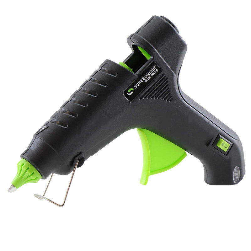Surebonder DT-270 Dual Temperature 40W Full Size Hot Melt Glue Gun-Uses 7/16" D Glue Sticks , Green/Black - Image 1
