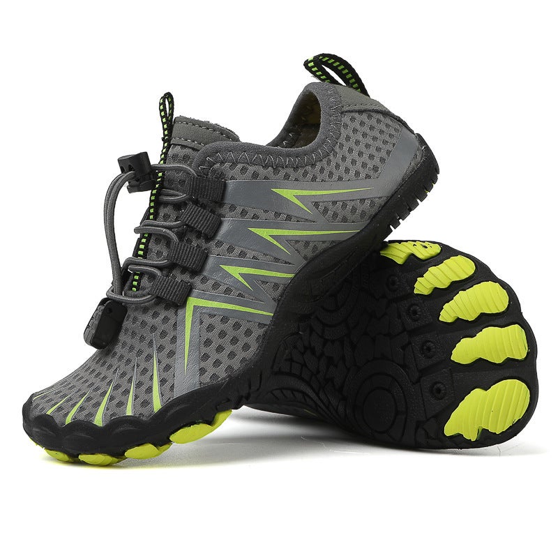 Generic Spring and Summer New Beach Shoes Couples Tracing Shoes Mens and Womens Light Non-slip Riding Shoes Outdoor Wading Swimming Fishing Shoes A35 gray