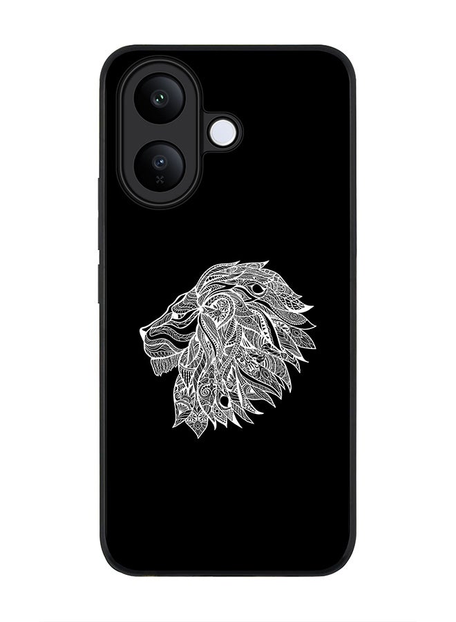 For vivo V60 Lite 5G / V60 Lite 4G Case,Slim fit Camera Protection, Shockproof Thin Phone cover  - Lion Abstract