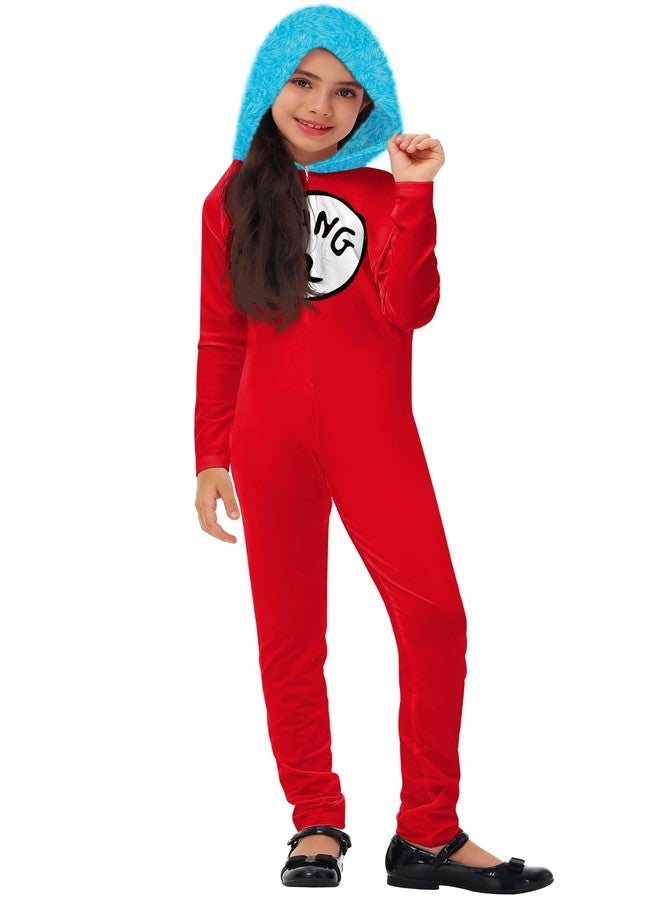 AOBUTE Dr Seusi Bodysuits Christmas Red Thing 3D Printed Jumpsuits Winter Festival Clothes 2XL - Image 1
