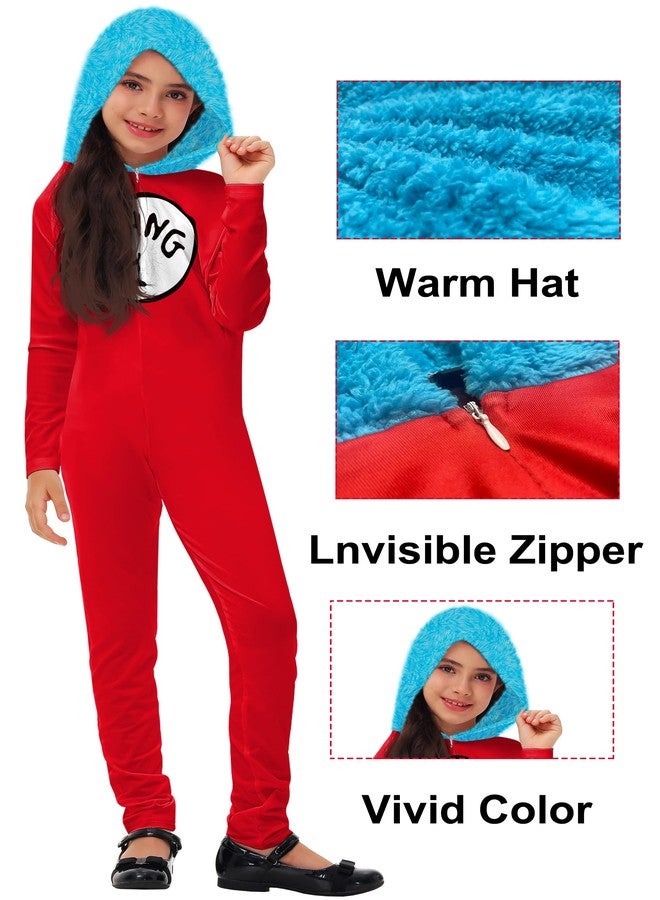 AOBUTE Dr Seusi Bodysuits Christmas Red Thing 3D Printed Jumpsuits Winter Festival Clothes 2XL - Image 4