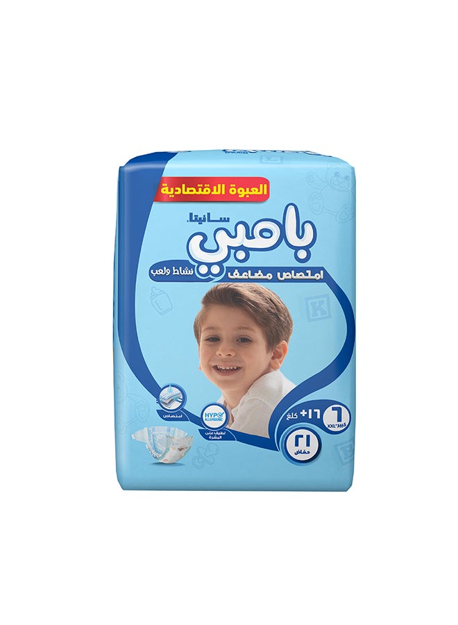 Sanita Bambi Size 6, Xxl, 13-25 Kg, Value Pack, 21 Diapers - Image 4