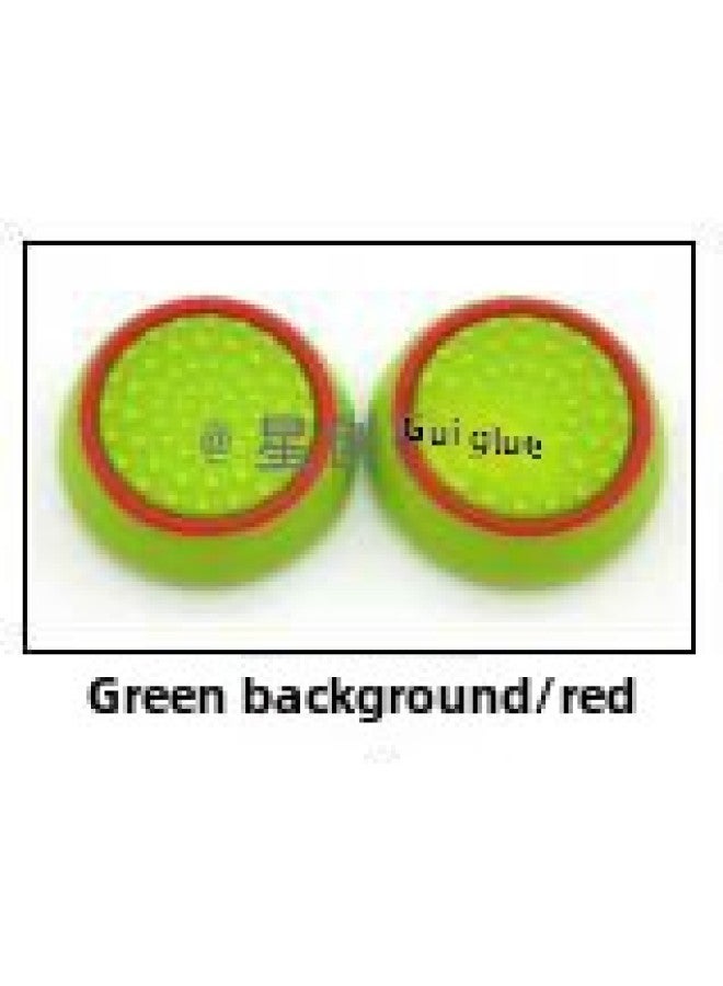 PS5 Luminous Rocker Cap PS4 XBO Xone Two-color Silicone Collar Mushroom Head Gamepad Key Cap-Product Color:Green/Red Circle - Image 1