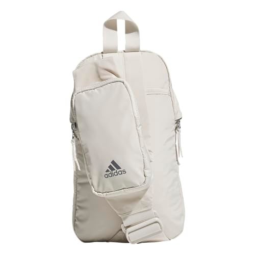 Adidas حقيبة سليب أديداس إيسينشالز – حقيبة رياضية مع جيب للهاتف، بيج ألومينا/رمادي أربعة/2.0، مقاس واحد - Image 5
