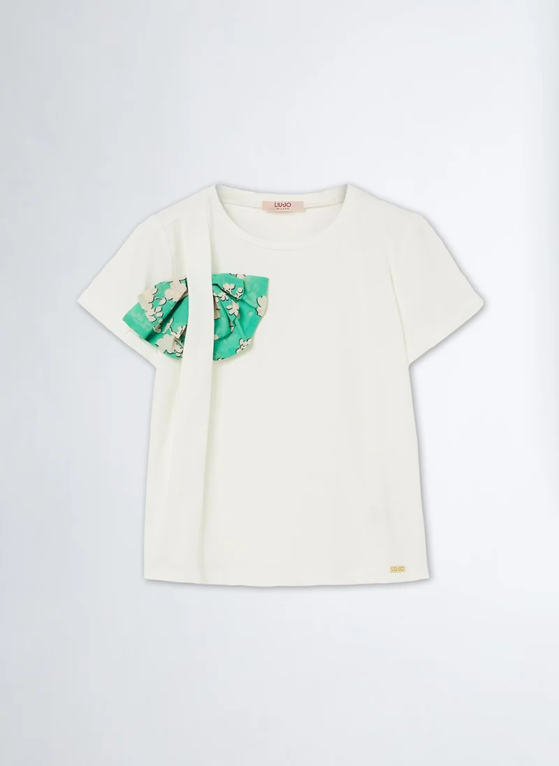 Liu Jo T-Shirt with Maxi Bow