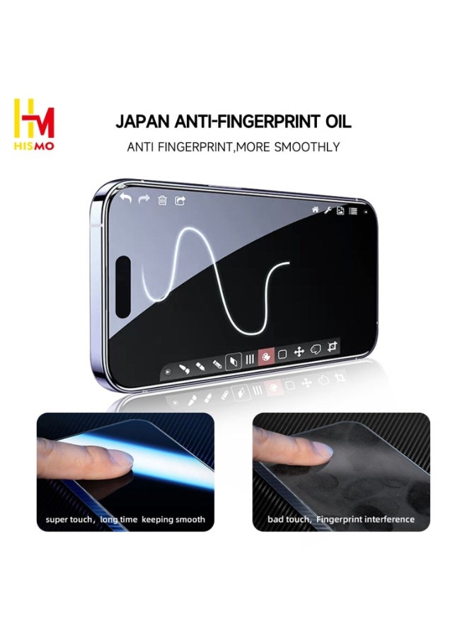 Easy Fit Privacy Screen Protector【iPhone 12 Pro】Auto-Fit 9H Glass, Scratch Resistant, Bubble-Free, Break-Resistant, Crystal Clear HD Protection, Built for Durability
