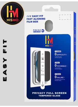 Easy Fit Privacy Screen Protector【iPhone 12 Pro】Auto-Fit 9H Glass, Scratch Resistant, Bubble-Free, Break-Resistant, Crystal Clear HD Protection, Built for Durability - pzsku/Z1E288585A1A814B6603BZ/45/1751090275/aa8a578b-7c94-4c93-a6e5-ce8c31d81914