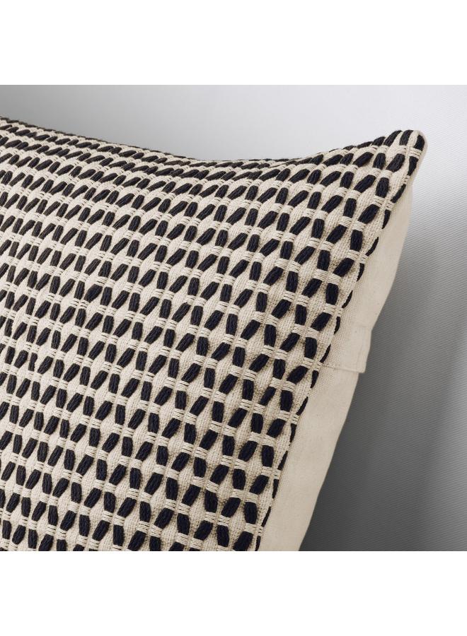 erorex Cushion cover, beige/black, 50x50 cm - Image 3