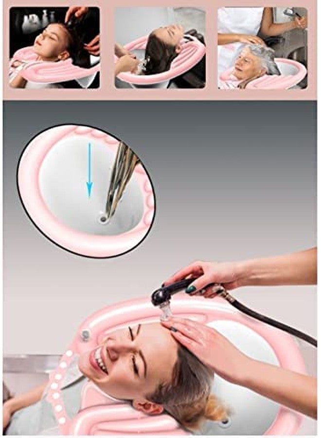 Ritmo حوض غسيل الشعر القابل للنفخ من ريتومو، حوض غسيل شعر محمول مناسب للمرضى طريحي الفراش وذوي الاحتياجات الخاصة، أداة مساعدة على المعيشة، حوض غسيل خفيف الوزن (عبوة من قطعة واحدة) - Image 4