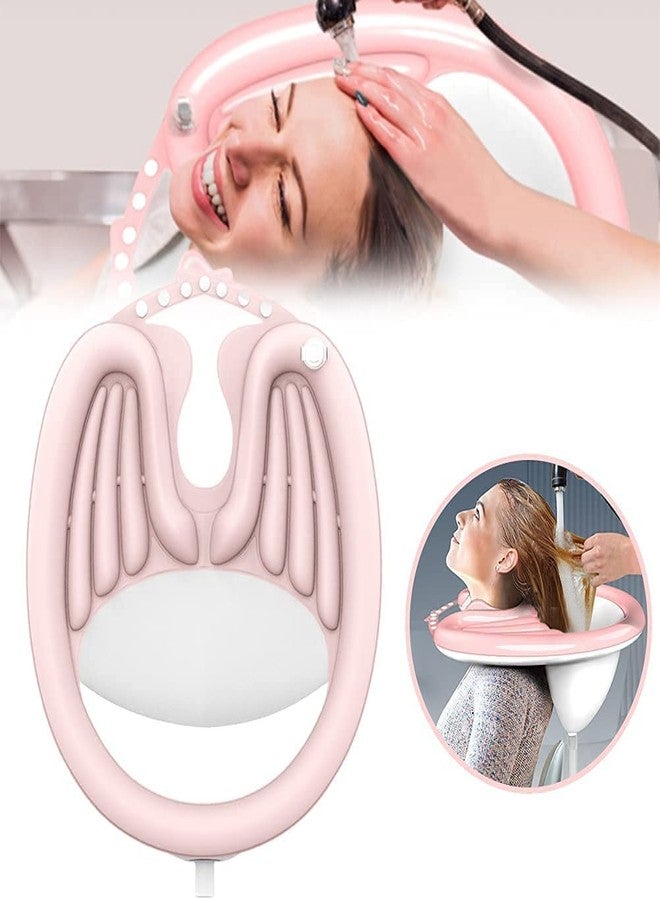 Ritmo حوض غسيل الشعر القابل للنفخ من ريتومو، حوض غسيل شعر محمول مناسب للمرضى طريحي الفراش وذوي الاحتياجات الخاصة، أداة مساعدة على المعيشة، حوض غسيل خفيف الوزن (عبوة من قطعة واحدة) - Image 5