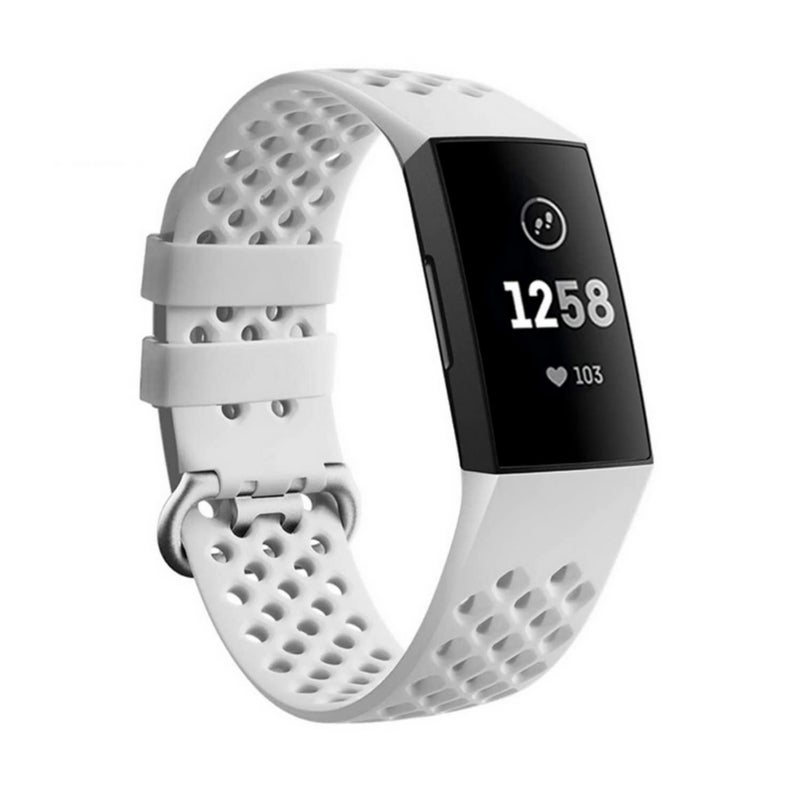 SKEIDO Breathable Silicone Strap Compatible with Fitbit Charge 4/3 – Adjustable Sport Wristband (0.87 Inches) - Image 2