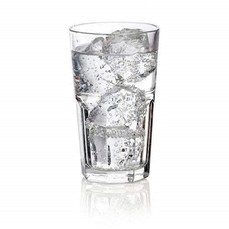 Passaro Highball Granity Glass Tumbler Set of 6 Transparent 350ML Drinking Glass for Water Juice Iced Tea Cocktails Milkshake Coke Soda PS82 - Image 5