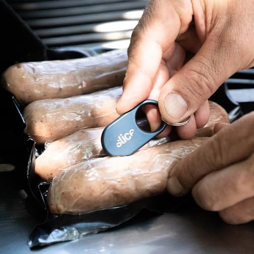 Slice Slicer Pro Box Cutter | Ceramic Keychain Knife and Heavy Duty Micro Cutter | Lasts 11x Longer than Metal | Titanium Blue - Image 4