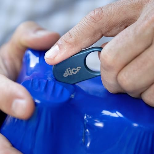 Slice Slicer Pro Box Cutter | Ceramic Keychain Knife and Heavy Duty Micro Cutter | Lasts 11x Longer than Metal | Titanium Blue - Image 3