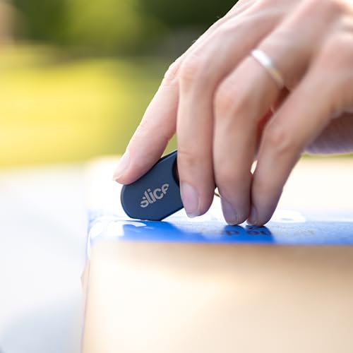 Slice Slicer Pro Box Cutter | Ceramic Keychain Knife and Heavy Duty Micro Cutter | Lasts 11x Longer than Metal | Titanium Blue - Image 5