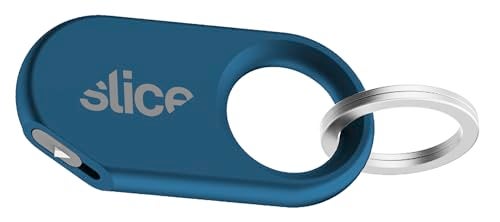 Slice Slicer Pro Box Cutter | Ceramic Keychain Knife and Heavy Duty Micro Cutter | Lasts 11x Longer than Metal | Titanium Blue - Image 1