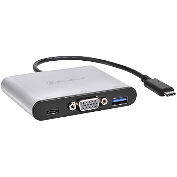 rayihni TECHNOLOGY USB 3.1 TYPE-C TO USB TYPE-A, TYPE-C X 1(CHARGING PORT) AND VGA CONNECTOR ADAPTER (EP06C) - Image 1