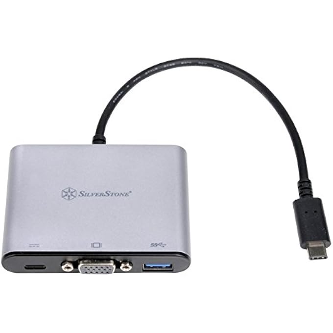 rayihni TECHNOLOGY USB 3.1 TYPE-C TO USB TYPE-A, TYPE-C X 1(CHARGING PORT) AND VGA CONNECTOR ADAPTER (EP06C) - Image 2