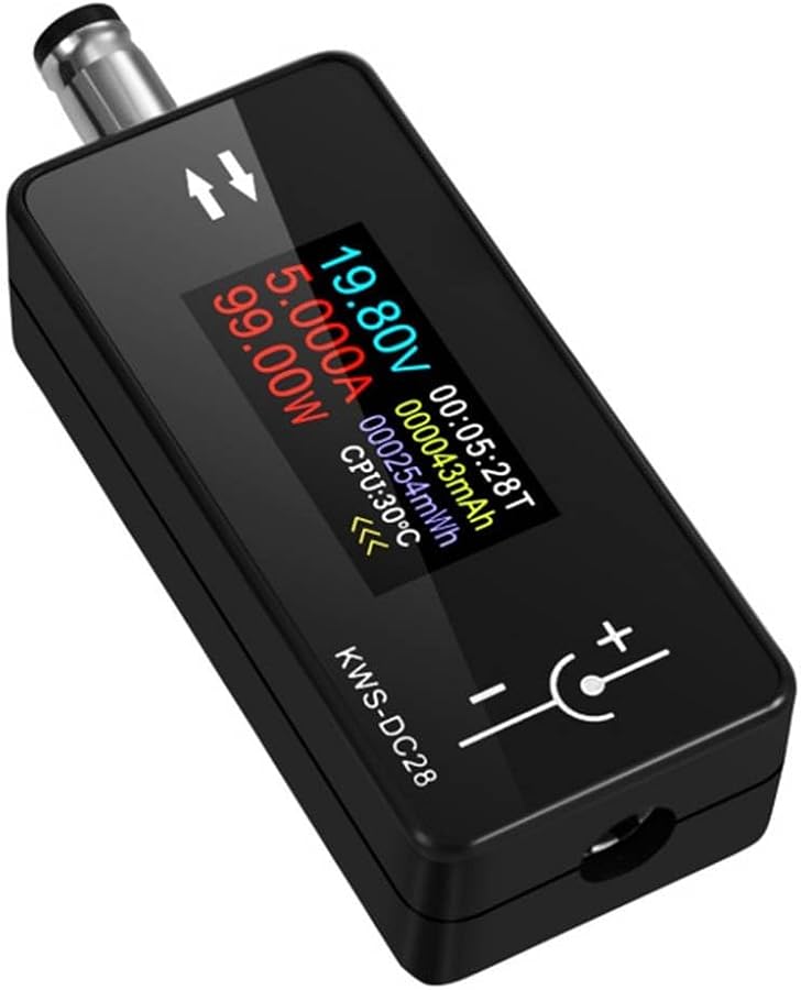 KWS DC28 جهاز اختبار الشحن بشاشة TFT 0.96 بوصة للكشف ثنائي الاتجاه مع تسجيل القيمة القصوى - Image 1
