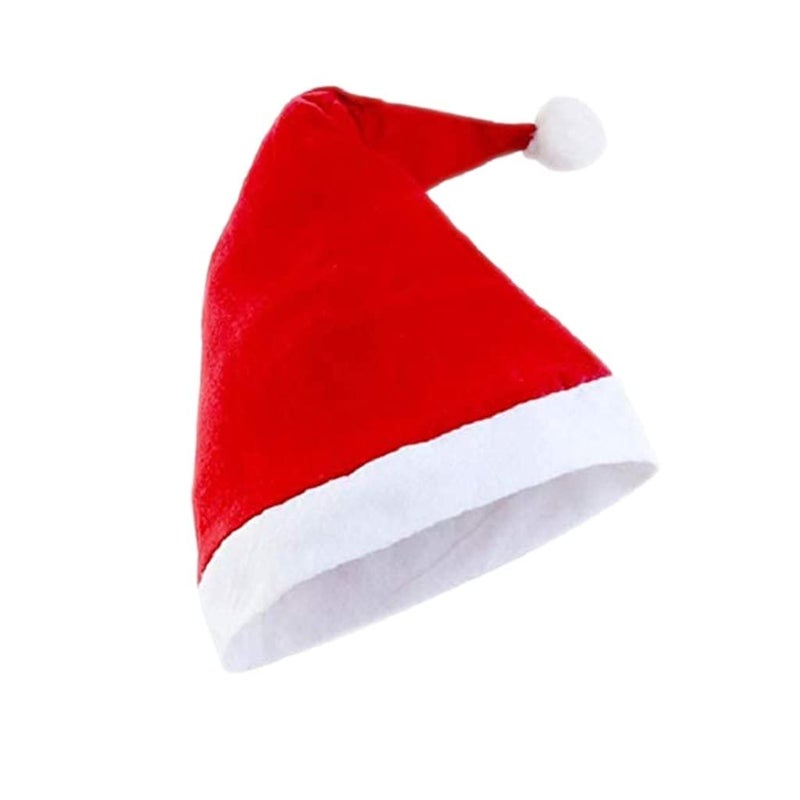 Evisha 72 Pcs Christmas Caps Santa Caps Charistmas caps For Tree Decoration X-Mass Caps Hats Santa Caps Santa Claus Caps - Image 5