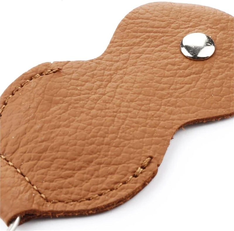 35Pcs Real Cow Leather Cowhide Key Chain Style Guitar Bass Picks Holder Plectrums Case Bag Collection - Image 5