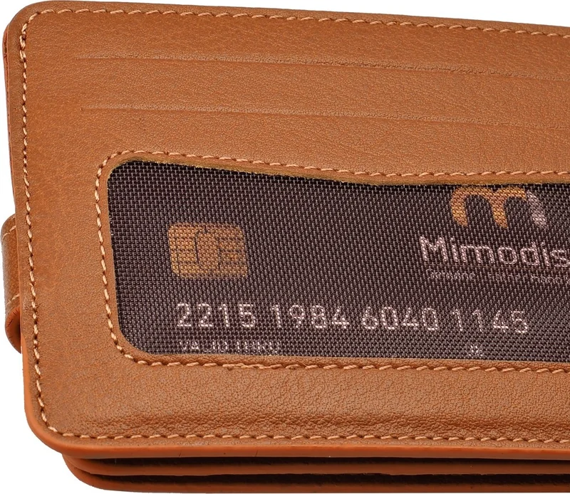 ميموديش 1145 Leather Paper Money Eyed Taba Luxury Men's Credit Card Holder