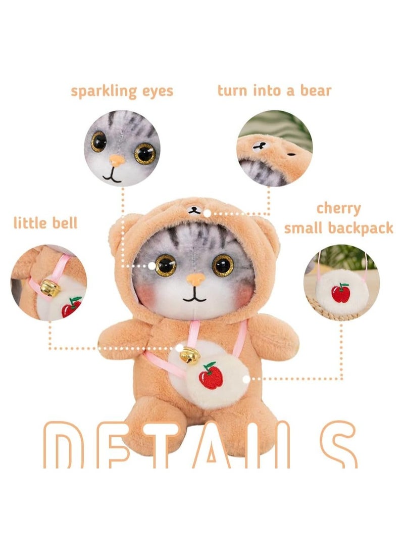 Excefore Adorable Cat Stuffed Animal Dressed in Penguin Costume Soft Cuddly Toys for Boys and Girls Birthday Gifts - Image 2