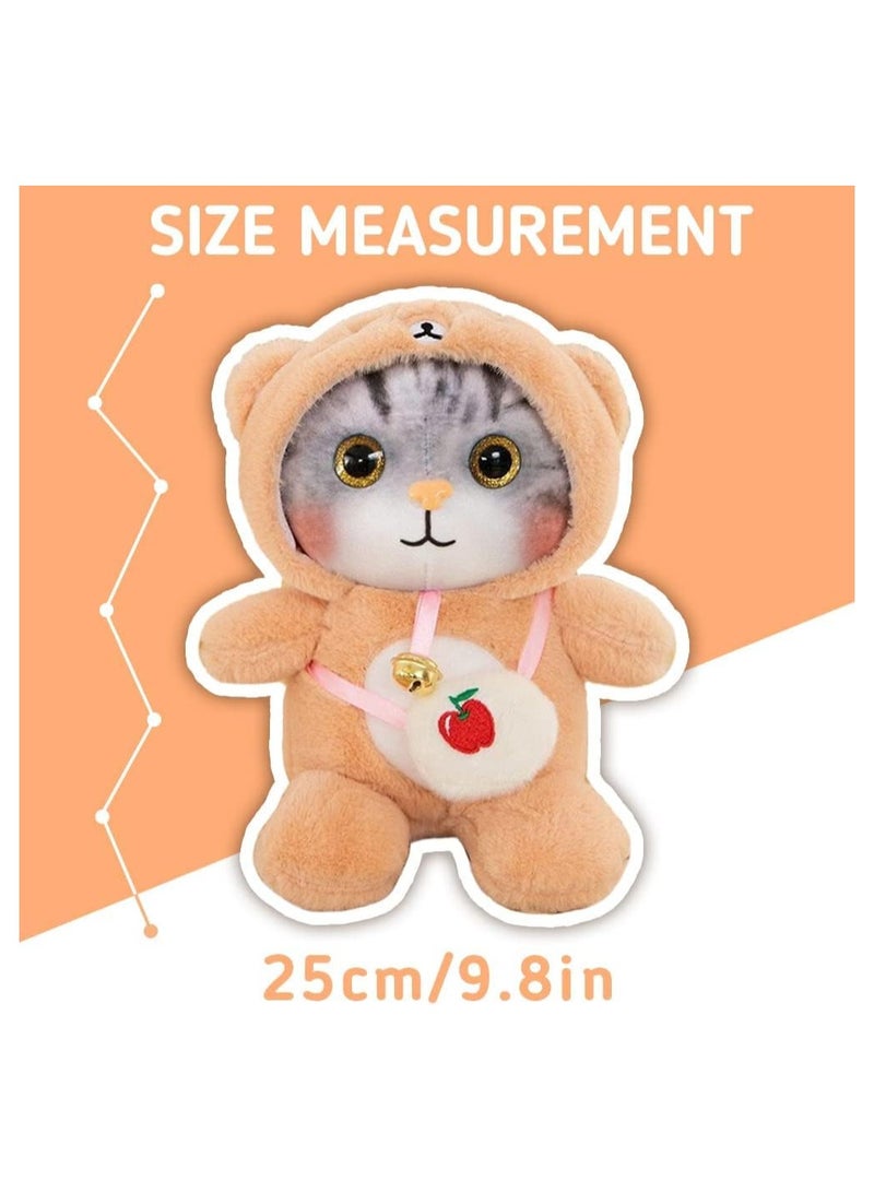 Excefore Adorable Cat Stuffed Animal Dressed in Penguin Costume Soft Cuddly Toys for Boys and Girls Birthday Gifts - Image 5