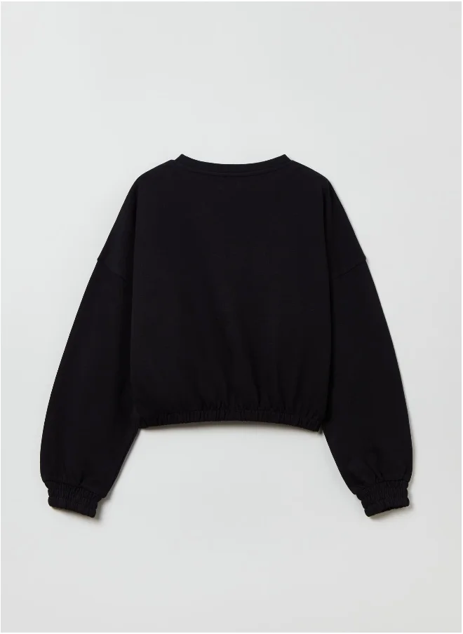 Ovs Ovs Sweatshirt In Cotton With Printed Lettering