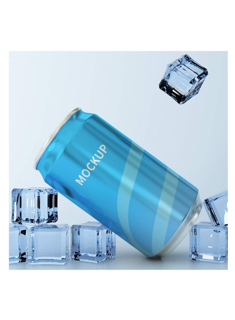 Y&D 100 قطعة 20 مم مكعبات ثلج بلاستيكية قابلة لإعادة الاستخدام، مكعبات أكريليك شفافة وهمية، مكعبات كريستال مربعة صناعية لدعائم التصوير الفوتوغرافي لتزيين المنزل وحشو مزهرية مركزية للزفاف - Image 5