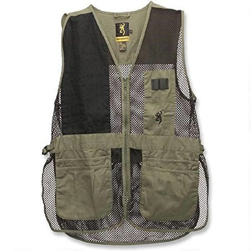 Browning Trapper Creek Mesh Shooting Vest, Color: Sage/Black, Size: XL (3050265404) - Image 5